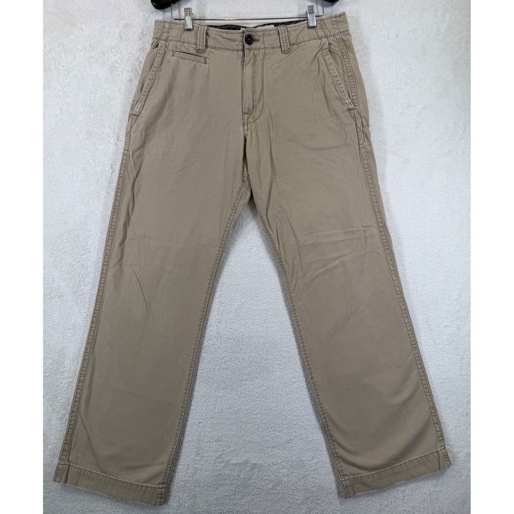 American Eagle Outfitters AE Khaki Mens 33x32 Tan Straight Leg Chino Pants